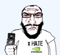 angry closed_mouth glasses i_hate nvidia punisher_face science_lover subvariant:science_lover variant:markiplier_soyjak // 1017x935 // 320.7KB