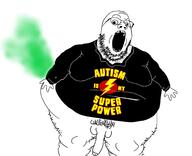 arm autism clothes cross_eyed fart fat glasses hand leg missing_teeth nsfw open_mouth penis soyjak stubble variant:gapejak // 1746x1415 // 811.0KB