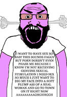 angry beard clothes faggot open_mouth pink_skin screaming soyjak steam subvariant:science_lover text variant:markiplier_soyjak wordswordswords // 1440x2096 // 471.2KB