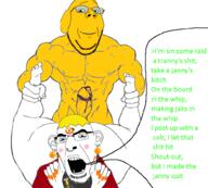 froot janny meta:pornographic_content nate subvariant:wholesome_soyjak variant:cobson variant:gapejak // 1000x901 // 228.1KB