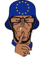 booger brown_skin europe european european_union finger glasses hand helmet hush looking_at_you military save_europe save_evropa shitskin soldier stubble subvariant:euromutt // 768x1024 // 250.3KB