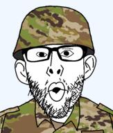 camouflage glasses looking_at_you military military_uniform multicam stubble variant:nojak // 500x590 // 153.2KB