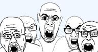 angry bald big_eyes big_lips buck_teeth disgusted ear gemmy glasses looking_at_you mustache open_mouth rage_trio series:trios_&_duos shocked stubble teeth template transparent_background variant:Williams variant:feraljak variant:halojak variant:slitherjak variant:volcanojak // 1075x577 // 130.3KB