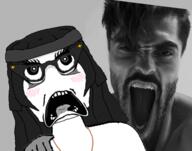 angry animated gigachad hair hand meta:DELETE_THIS_JANNIES_PLEASE meta:pornographic_content naked open_mouth rape sex soyjak subvariant:doctos variant:soytan zone_tan // 602x475 // 171.2KB