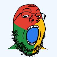browser colorful glasses google_chrome icon open_mouth soyjak stubble variant:gapejak // 500x500 // 42.1KB