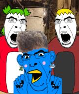 4chan anime beak buff clover earring hair irl_background meta:tagme nate soyjak_party subvariant:slutson twitter variant:cobson variant:soyak yotsoyba zoomer_hair // 723x861 // 537.2KB