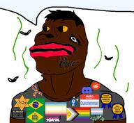 adams_apple autism award big_lips big_nose brazil brazil_flag brown_skin deformed discord distorted dunchenman_(user) e621 ear empire_of_brazil_flag eyebrows eyes flag:brazil flag:lgbt_pride_flag flag:minor_attracted_person flag:transgender_pride_flag flies fnf friday_night_funkin' hair hello_my_name_is_(sticker) judaism lgbt_flag map_(pedophile) meta:namefags nose pedophile pride_flag red_lips reddit rule34 spade speech_bubble speech_bubble_empty star_(symbol) star_of_david stink_lines stinky straight_flag subvariant:brazilaryan subvariant:brazilmutt transgender_flag trend:jartycuck trend:slopjak uwu white_background yellow_sclera // 888x818 // 432.9KB