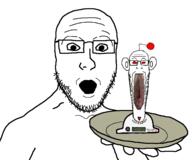 coinslot glasses holding_object holding_plate nikocado_avocado open_mouth plate reddit snoo soyjak stubble thrembo thrembometer variant:markiplier_soyjak variant:platejak // 1343x1121 // 79.7KB