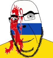 animal flag flag:limburg full_head glasses hair limburg lion looking_at_you netherlands open_mouth smile soyjak stubble teeth variant:cobson // 775x849 // 122.9KB