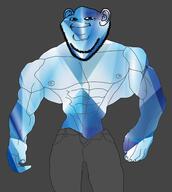 arm buff closed_mouth clothes ear gem gem_skin gigachad hand leg smile soyjak stubble variant:impish_soyak_ears yoba_face // 859x960 // 348.8KB