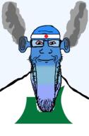 angry aomori bald bloodshot_eyes blue blue_skin calm closed_mouth ear flag flag:aomori flag:japan fume glasses japan ogre_ears seethe smoke soyjak stretched_chin stubble template todofuken transparent_background variant:markiplier_soyjak // 823x1250 // 61.3KB