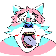 ear ext=gif eyebrows flag:transgender_pride_flag glssses open_mouth subvariant:trannyfur tongue tranny variant:bernd // 1378x1378 // 48.5KB