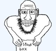 closed_mouth grin happy nose soyjak variant:creepyjak // 1001x906 // 225.2KB