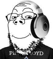 closed_mouth clothes glasses happy headphones music pink_floyd prog_rock soyjak stubble variant:gapejak // 642x712 // 127.9KB