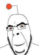 antenna glasses orange_eyes reddit smile soyjak stubble variant:cobson // 721x1000 // 37.8KB