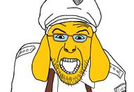 clothes dog ear glasses hat janny looking_at_you open_mouth police police_hat police_uniform soyjak stubble variant:policejak yellow_skin // 1600x1100 // 156.5KB