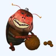 beetle brown dung dung_beetle larva subvariant:impish_amerimutt variant:impish_soyak_ears // 500x500 // 185.0KB