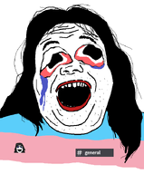 crying discord flag:transgender_pride_flag hair lipstick open_mouth red_eyes red_lips redlips series:fusionjaks teeth teeth_showing tranny transparent_background trend:jartycuck troon variant:alicia variant:soytan white_skin // 592x717 // 51.2KB