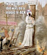 ack burning cross fire meta:tagme oh_my_god_she_is_so_attractive smug stake text tranny variant:bernd variant:chudjak witch // 992x1176 // 2.3MB