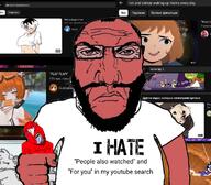 ack goonslop hate i_hate people_also_watched punisher_face subvariant:science_lover variant:bernd variant:markiplier_soyjak youtube // 1059x929 // 945.4KB