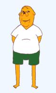 adventure_time arm clothes dog ear foot full_body hands_behind_back jake_the_dog shorts smile subvariant:wholesome_soyjak template transparent variant:gapejak // 664x1086 // 53.9KB