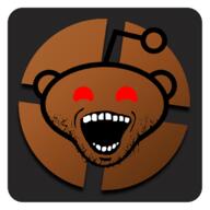 antenna ear grey_background logo open_mouth orange_eyes orange_skin reddit soyjak stubble team_fortress_2 variant:snoojak video_game // 590x590 // 133.8KB