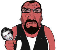 angry ayn_rand bald beard bloodshot_eyes crying fist francis_(left_4_dead) frown glasses goatee left_4_dead_(series) open_mouth punisher_face soujak subvariant:science_lover tongue variant:markiplier_soyjak vest video_game // 1015x854 // 334.8KB