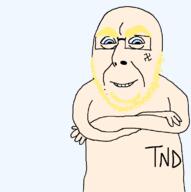 beard blond blond_beard blond_eyebrows blue_eyes closed_mouth cobsontalks crossed_arms glasses meta:namefags smile soyjak stubble subvariant:cobsontalks swastika total_nigger_death trend:aryan variant:cobson white_skin // 760x762 // 41.4KB