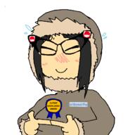 antiswarthy_(namefag) asian award bait blush brapped_comment_section☣️☣️☣️_do_not_enter☣️☣️☣️ brimmiest_comments_section☣️☣️☣️_do_not_enter☣️☣️☣️ clothes coal dust eskimo female flag flag:greenland glasses gook greenland hair hand namefag_drama namefags series:name-tan shy smile soyjak subvariant:soychang text variant:soytan // 631x656 // 48.3KB