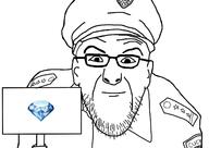 closed_mouth clothes ear gem glasses hat looking_at_you police police_hat police_uniform sign smile soyjak stubble variant:policejak // 1557x1100 // 136.6KB