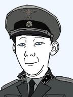 a10_eyes aryan blue_eyes closed_mouth clothes collar_tabs collared_shirt ear epaulettes hat hat_ornament military_hat military_uniform nazism necktie reichsadler schutzstaffel subvariant:schmidtjak swastika totenkopf variant:kuzjak white_skin // 810x1080 // 63.0KB