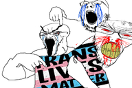 3soyjaks bald blood_from_mouth blood_from_nose bloodshot_eyes clenched_teeth crying eyebrows flag:transgender_pride_flag forehead_lines nose open_mouth red_eyes red_sclera sign subvariant:feralrage teeth text trans_lives_matter trans_rights transgender_flag v-shaped_eyebrows variant:cryboy_soyjak variant:feraljak variant:gapejak variant:soyak vein // 1280x853 // 642.2KB