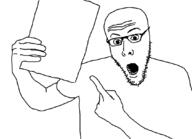 clothes glasses holding_book holding_object meta:tagme open_mouth pointing pointing_finger stubble teeth variant:koolson // 1080x782 // 19.8KB