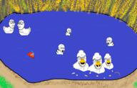 angry animal closed_mouth drawn_background duck fish glasses multiple_soyjaks open_mouth pond smile smug snorkel soyjak stubble subvariant:smugquack variant:feraljak variant:smugjak variant:soyak // 1806x1169 // 2.2MB