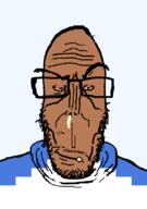 akershus angry brown_skin closed_mouth clothes county european flag flag:akershus glasses mucus mustache mutt norway red_eyes soyjak subvariant:euromutt sweater transparent_background variant:markiplier_soyjak white_skin // 591x843 // 18.7KB