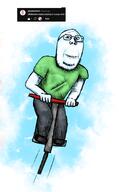arm art clothes drawfag drawing drawn_background full_body glasses green_shirt hand leg pogostick request shadow shoe smile soyjak stubble subvariant:wholesome_soyjak tshirt variant:gapejak // 1077x1741 // 1.5MB