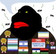 award awards badge black_lives_matter black_skin bloodshot_eyes boylover_symbol brown_shirt commie commie_pedo_troon communism dirty dirty_clothes faggot fat fist flag flag:gay_pride_flag flag:india flag:israel flag:lesotho flag:minor_attracted_person flag:pan_african flag:transgender_pride_flag flag:zoophilia_pride_flag furfag furry gay girllover_symbol gynaecomastia hammer hammer_and_sickle hello_my_name_is_(sticker) kike map_(pedophile) meta:namefags meta:tag_overdose mutt mutt_lips name_tag namefag_you_dont_like_(user) namefags nigger nigger_lips obese pajeet pedo_award pedophile pedophilia red_lips retard shitskin sickle slopjak speech_bubble star_(symbol) star_of_david stink_lines stinky sweating text toss tranny transgender_flag variant:meximutt vein white_background yellow_sclera zeta zoophile // 888x849 // 36.3KB
