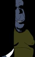 blue_skin bnran knife meta:tagme red_eyes smile spongebob_squarepants squidward subvariant:hornyson variant:cobson // 948x1547 // 41.3KB