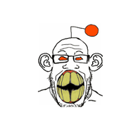 animated antenna distorted ear glasses orange_eyes reddit shaking soyjak stubble variant:markiplier_soyjak yellow_teeth // 338x338 // 543.2KB