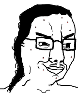 acne dweller hair long_hair mustache smile smirk smug template variant:chudjak white_skin // 645x770 // 16.3KB