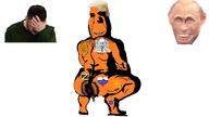 anus donald_trump eurasianism monkey_putin orange_skin russia russian_flag small_penis star_of_david subvariant:hornyson variant:cobson vladimir_putin volodymyr_zelenskyy z_(russian_symbol) // 1600x899 // 148.3KB