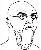closed_mouth ear frown glasses punisher_face soyjak stubble variant:imhotep // 537x655 // 90.5KB