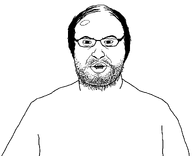 balding forehead_shine glasses hair lips neckbeard variant:staleson // 1184x965 // 66.4KB