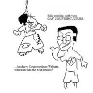 black_and_white comic emo_hair goth hanging oekaki ripped_clothes rope smile stonetoss suicide swastika times_new_roman variant:bernd variant:chudjak // 480x480 // 18.0KB