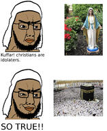 beard brown_skin christianity closed_mouth clothes glasses hat islam kaaba keffiyeh smile smirk smug soyjak variant:chudjak // 1122x1374 // 892.3KB
