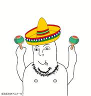 animated dance ext=gif maracas mexico moving nipple no_glasses smile sombrero stubble subvariant:flubbert tongue_out variant:norwegian // 380x400 // 317.3KB