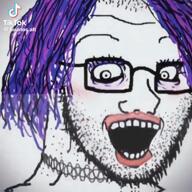 edit edit_(tiktok) flag:transgender_pride_flag hanging makeup noose rope song:betsy,_maria_yankovskaya_-_sigma_boy soyjak stubble subvariant:chudjak_seething subvariant:crazed_troonjak subvariant:science_lover subvariant:soyak_(crazed) tiktok tranny troon variant:alicia variant:bernd variant:chudjak variant:gapejak variant:markiplier_soyjak variant:ppp variant:rupturejak variant:smugjak variant:soyak // 576x576, 14.3s // 1.6MB