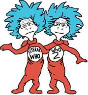 blue_hair dr_seuss frown frowning glasses neutral neutralplier oc original_content png red_pants red_shirt smile subvariant:neutralplier two two_soyjaks variant:markiplier_soyjak // 1226x1316 // 345.2KB