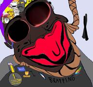 ack autism baby brown_skin cap clothes colorful crying deformed distorted fin glasses grindr hanging hat laughing mushroom purple_hair rent_free rope seahorse slonny slonnycuck slopjak soot soot_colors soyjak_party stubble subvariant:jacobson subvariant:jartycuck variant:a24_slowburn_soyjak variant:chudjak variant:cobson variant:gapejak variant:nojak variant:soyak // 1920x1798 // 319.3KB