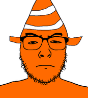 glasses looking_at_you object objectsoy orange orange_skin pylon_(canucklies) series:objakt stubble traffic_cone variant:uncjak // 900x1000 // 14.2KB